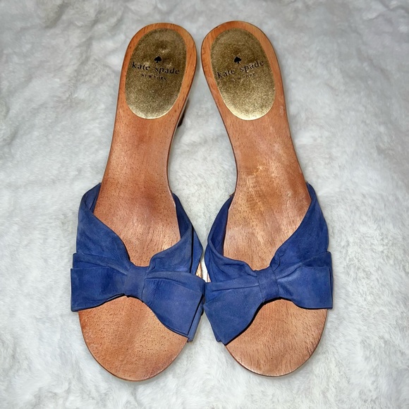 kate spade Shoes - Kate Spade ♠️ Bow and wood sandals